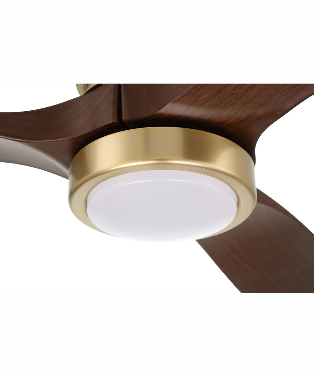 60" Sonnet 1-Light Ceiling Fan Satin Brass - Image 6