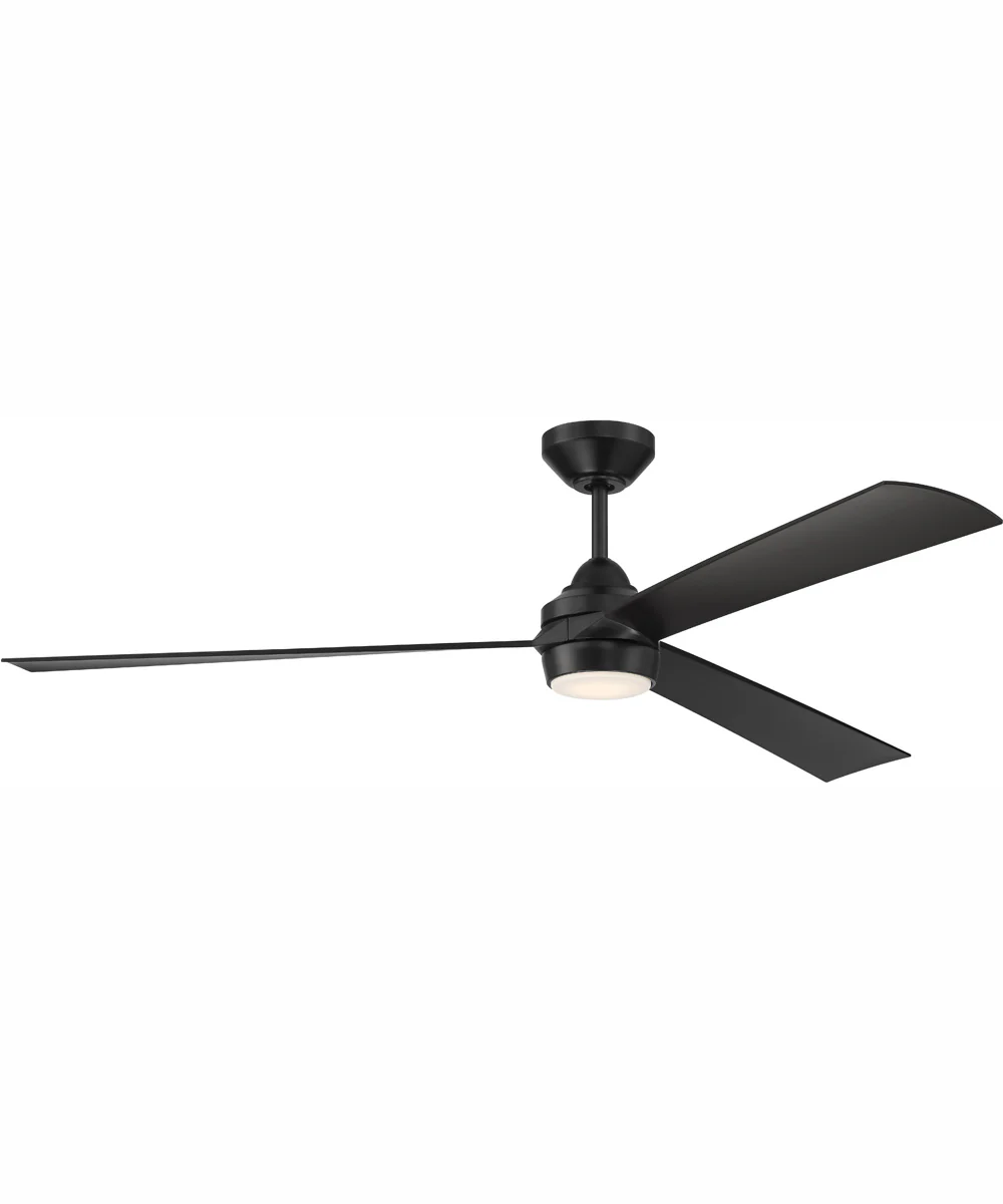 60" Sterling 1-Light Indoor/Outdoor Ceiling Fan Flat Black - Image 2