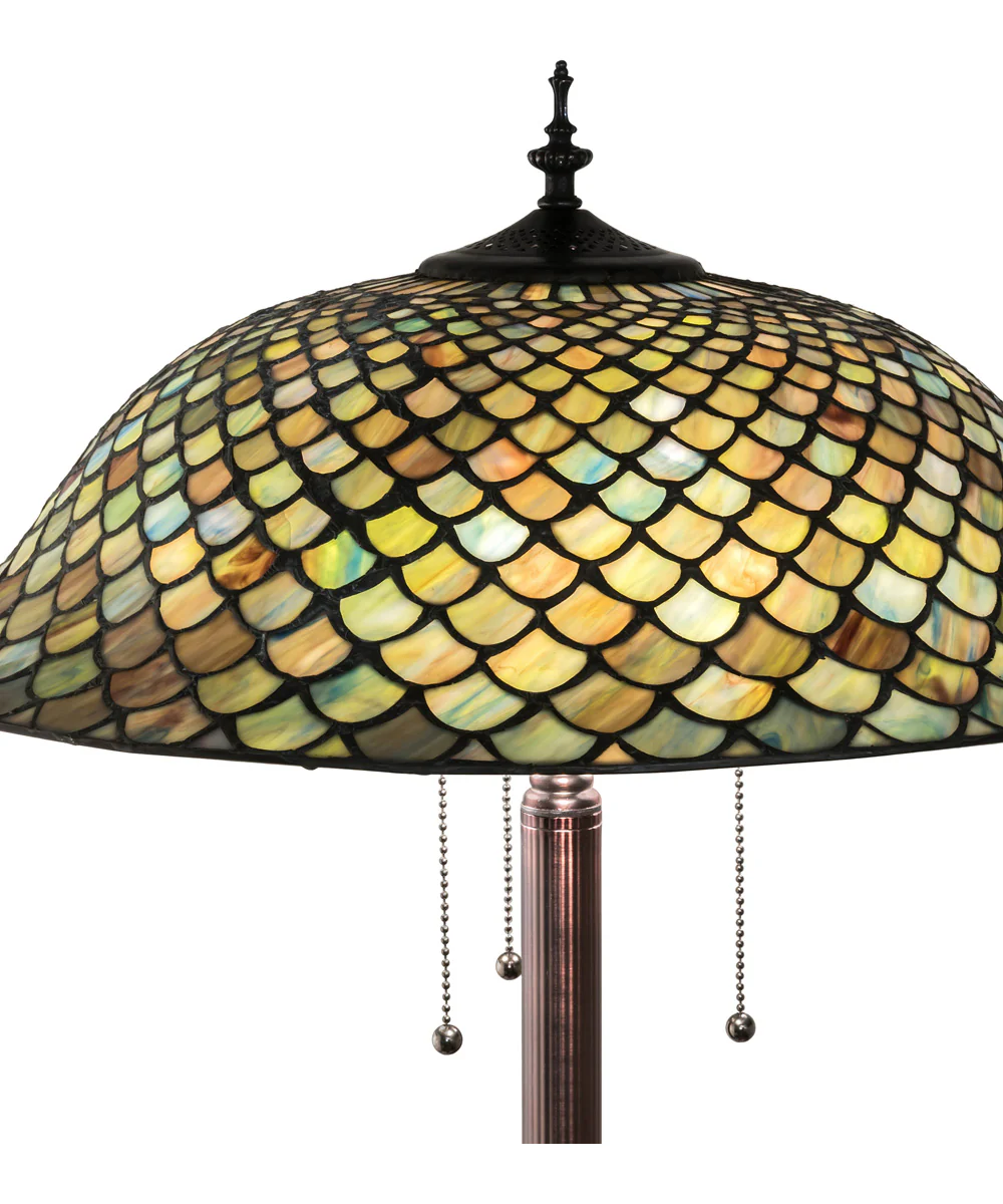 62" High Fishscale Floor Lamp - Image 3