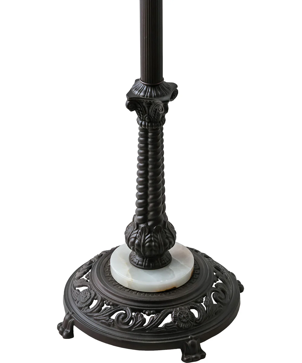 62" High Tiffany Rosebush Floor Lamp - Image 4