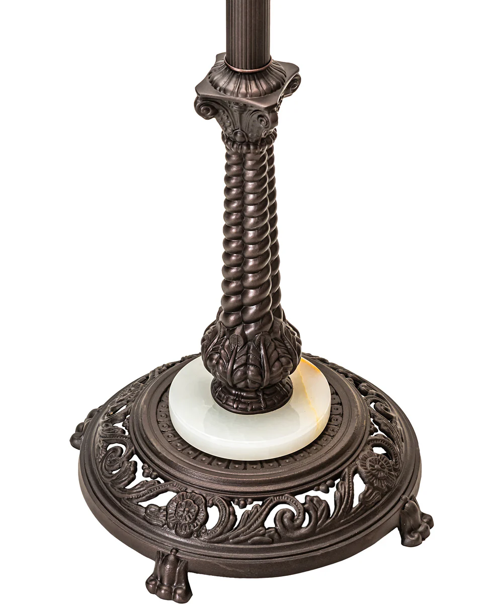 62" High Tiffany Wisteria Floor Lamp - Image 6