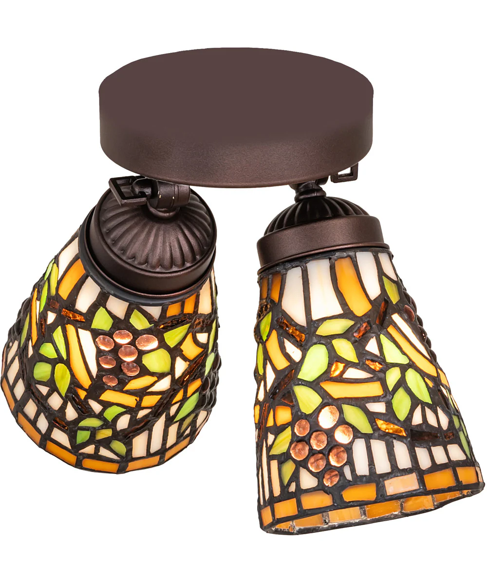 7.5-14" Wide Jeweled Grape Semi-Flushmount - Image 3