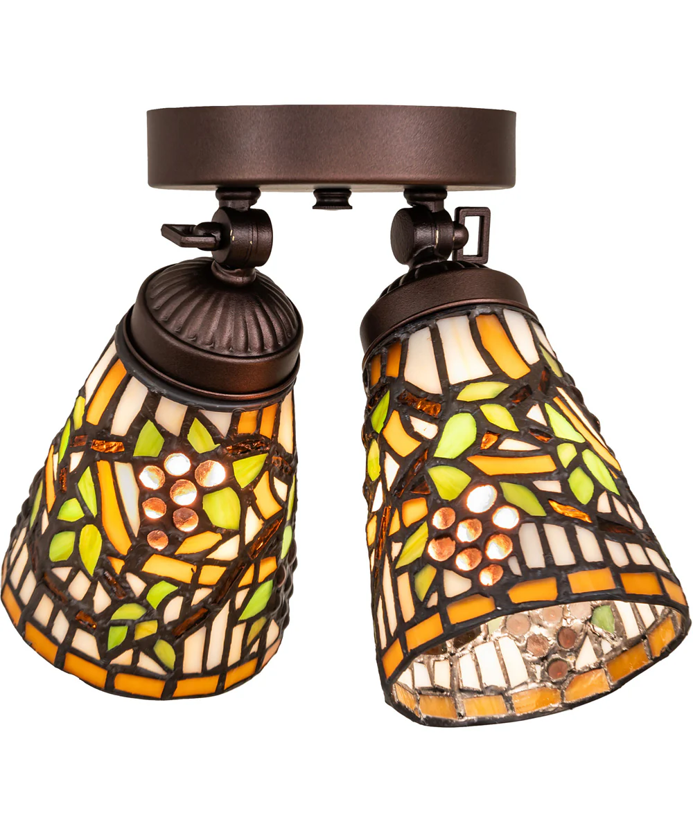 7.5-14" Wide Jeweled Grape Semi-Flushmount - Image 4
