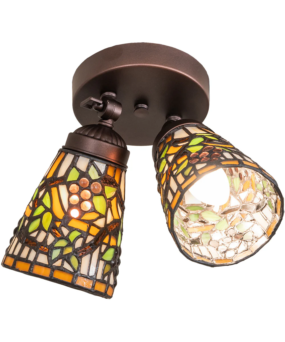 7.5-14" Wide Jeweled Grape Semi-Flushmount - Image 5