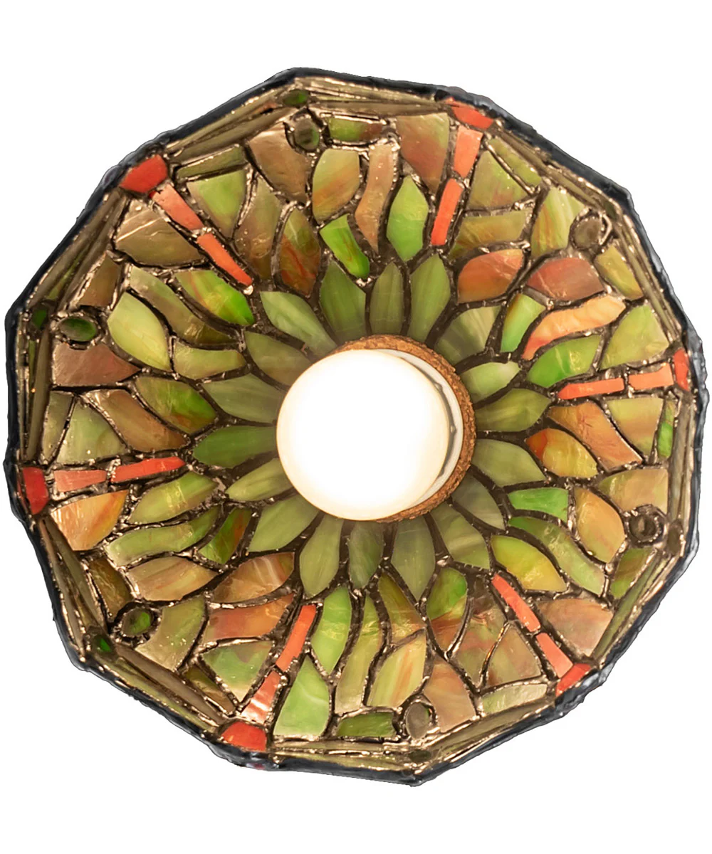 7" Wide Tiffany Hanginghead Dragonfly Flushmount - Image 6