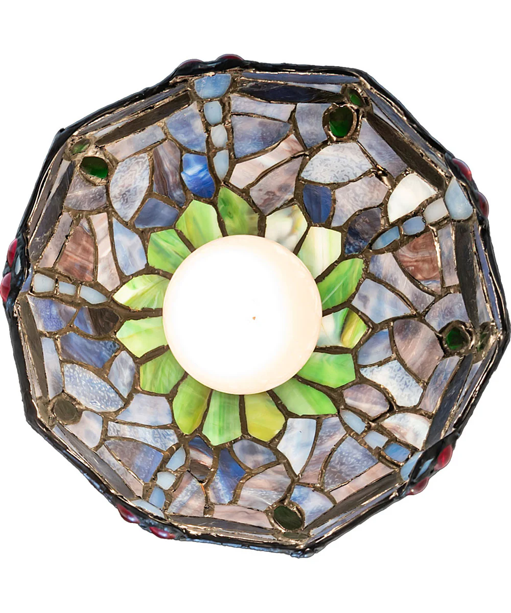 7" Wide Tiffany Hanginghead Dragonfly Flushmount Light - Image 6
