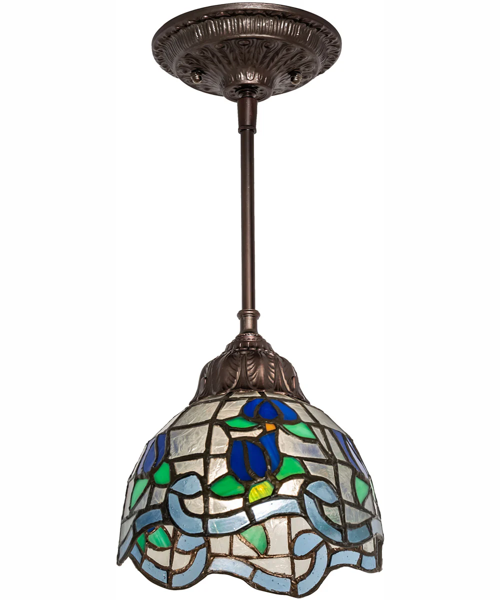 7" Wide Roseborder Mini Pendant - Image 2