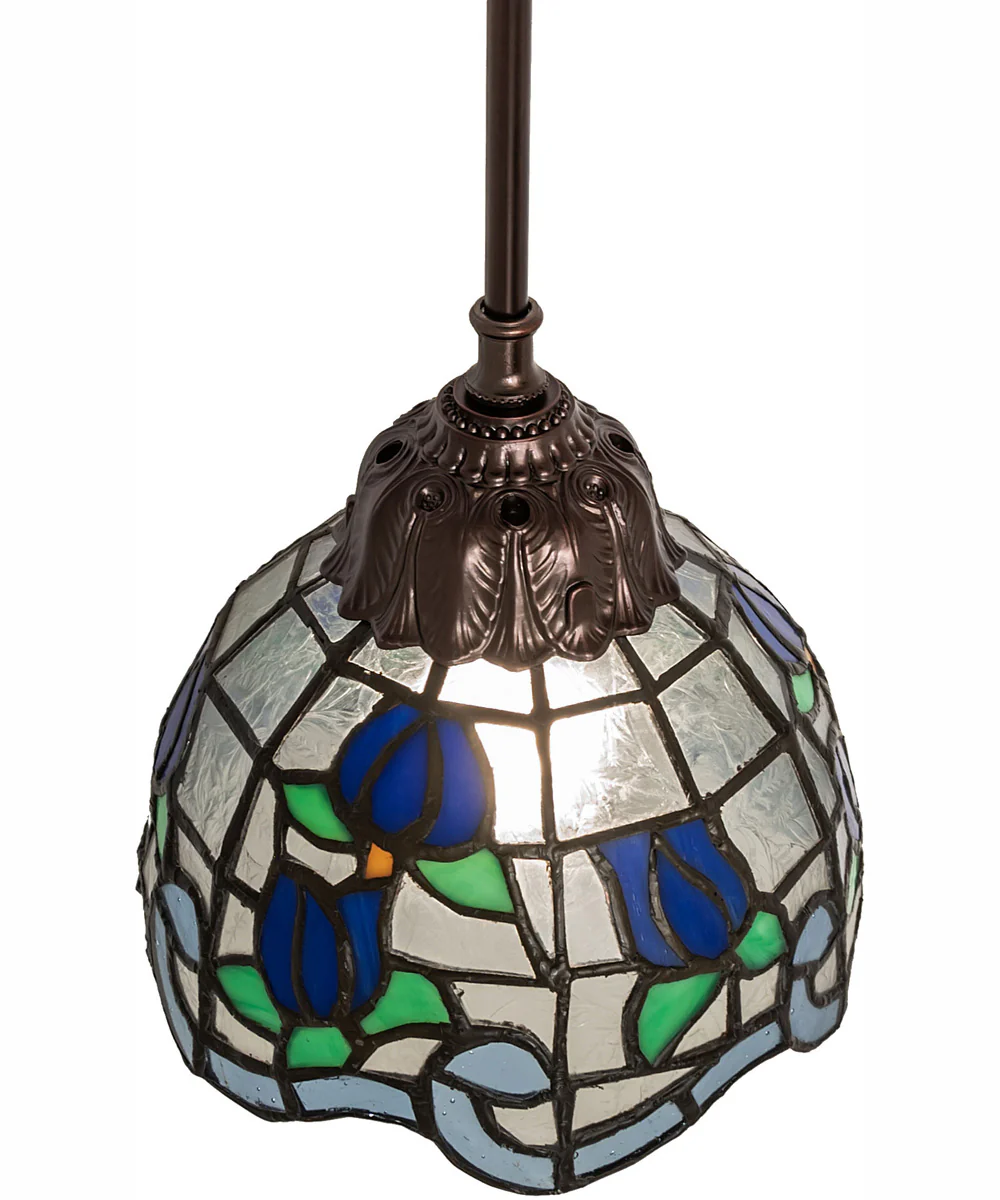 7" Wide Roseborder Mini Pendant - Image 4