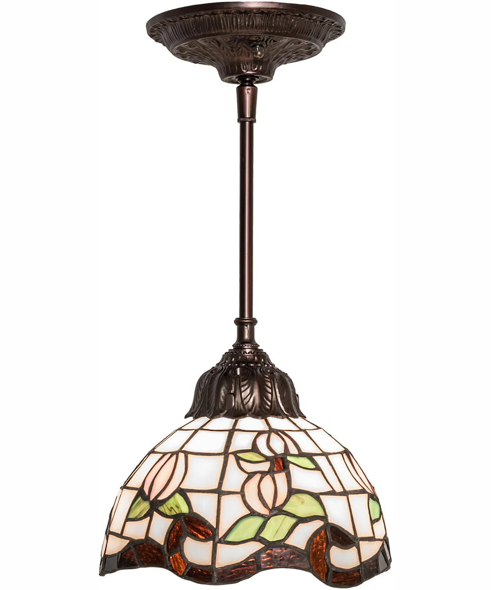 7" Wide Roseborder Mini Pendant - Image 4