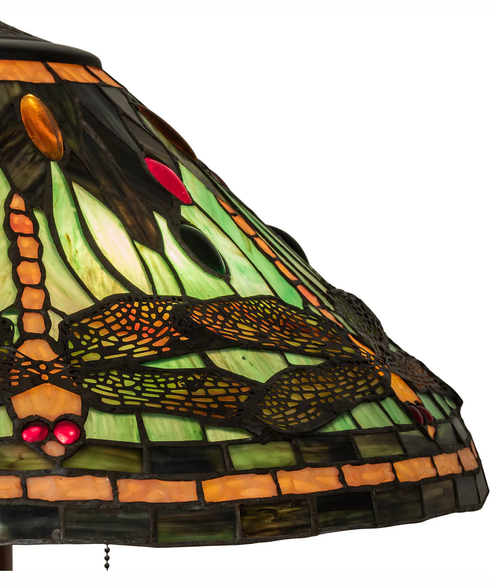 71" High Tiffany Dragonfly Floor Lamp - Image 6