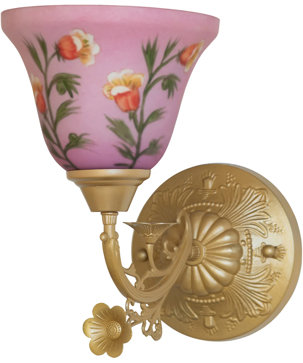 8" Wide Bell Flower Wall Sconce - Image 2