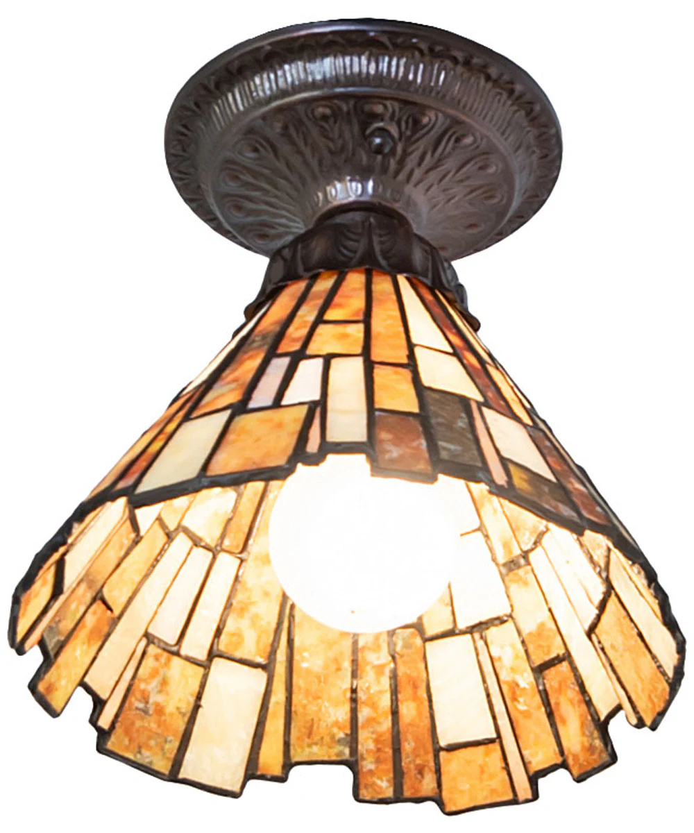 8" Wide DeLighta Jadestone Flushmount - Image 5