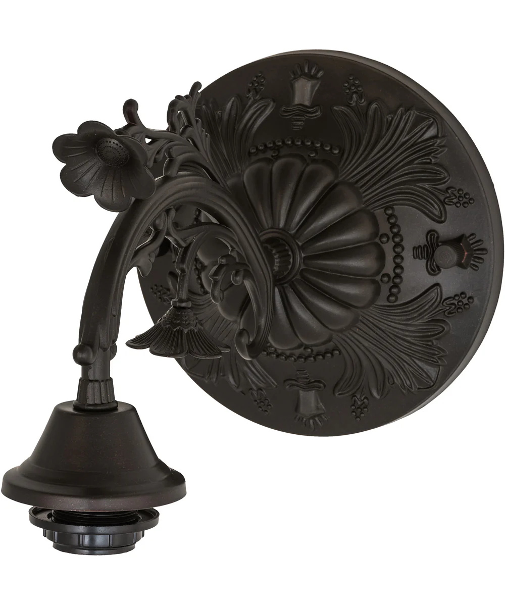 8" Wide Nightfall Wisteria Wall Sconce - Image 9