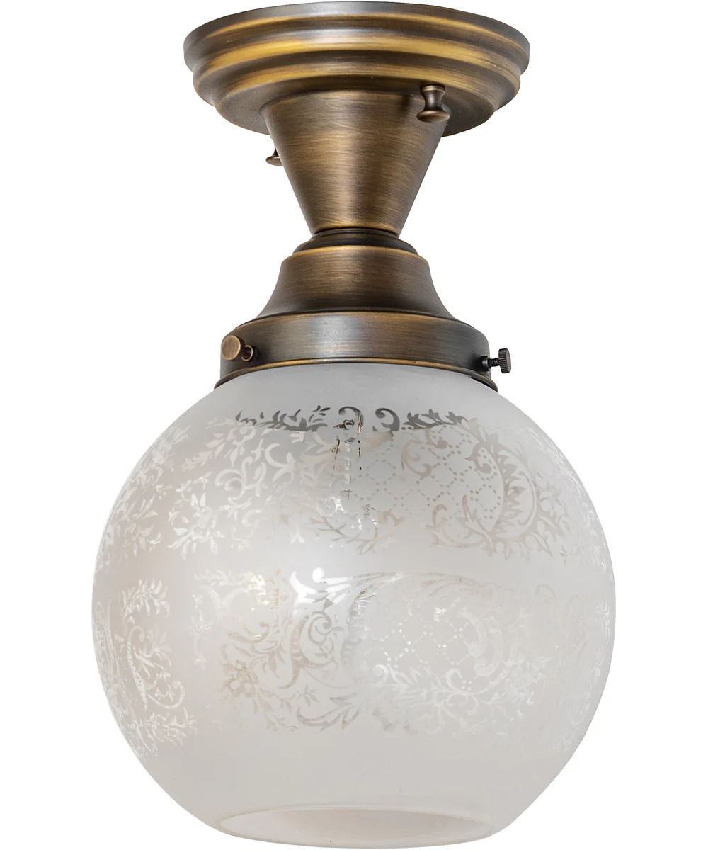 8" Wide Revival Schoolhouse Vivianna Flushmount - Image 2