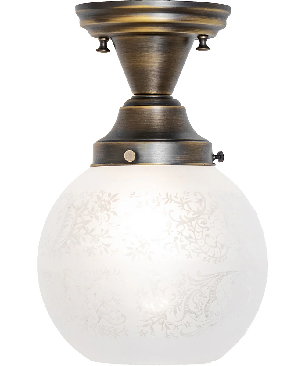 8" Wide Revival Schoolhouse Vivianna Flushmount - Image 4