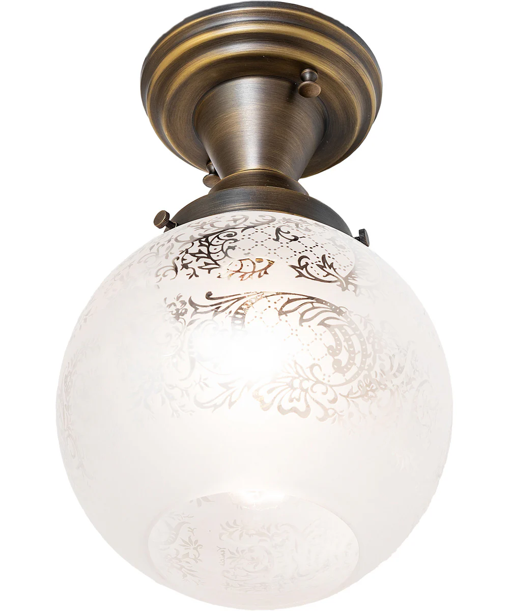 8" Wide Revival Schoolhouse Vivianna Flushmount - Image 5