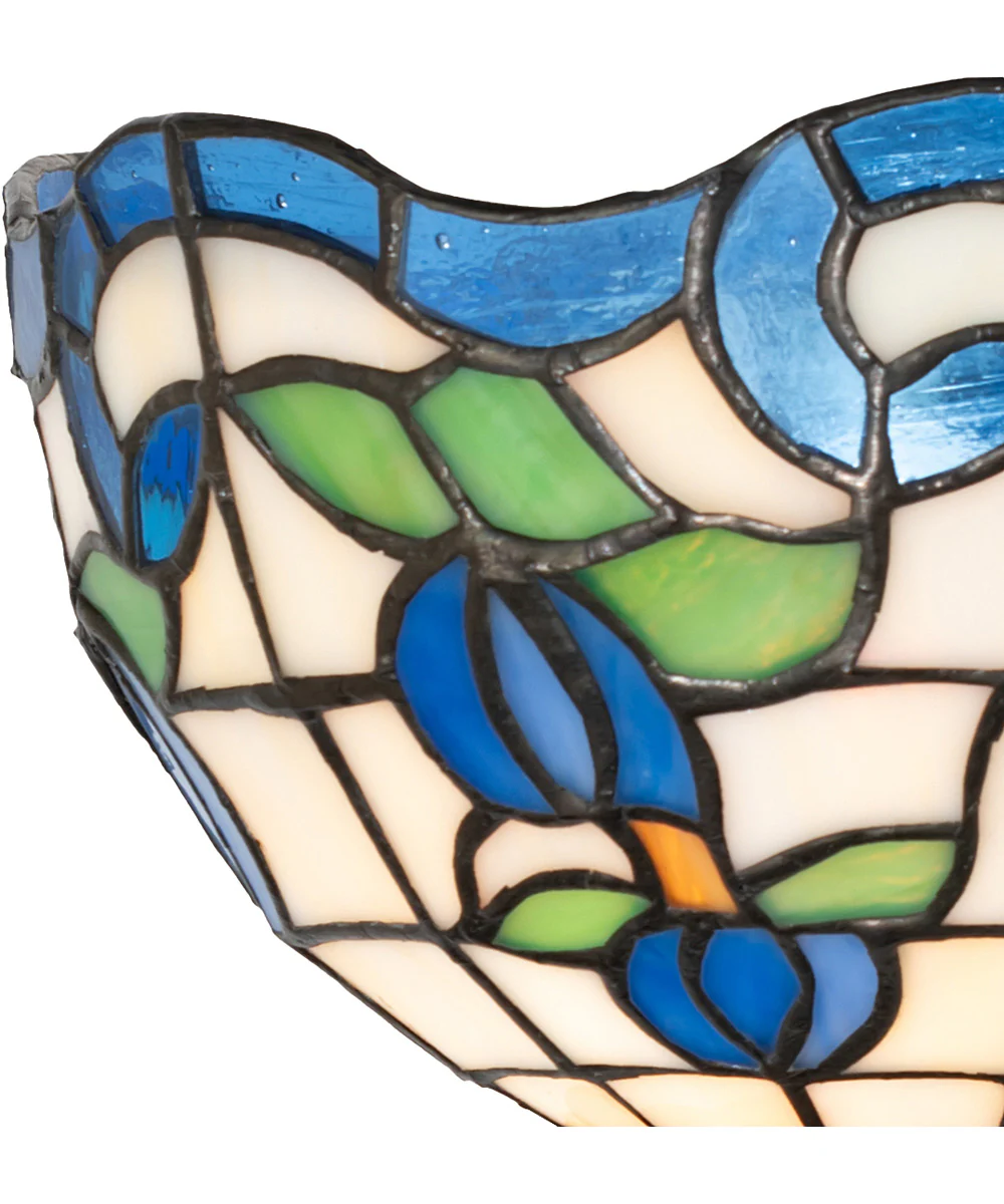 8" Wide Roseborder Wall Sconce - Image 8