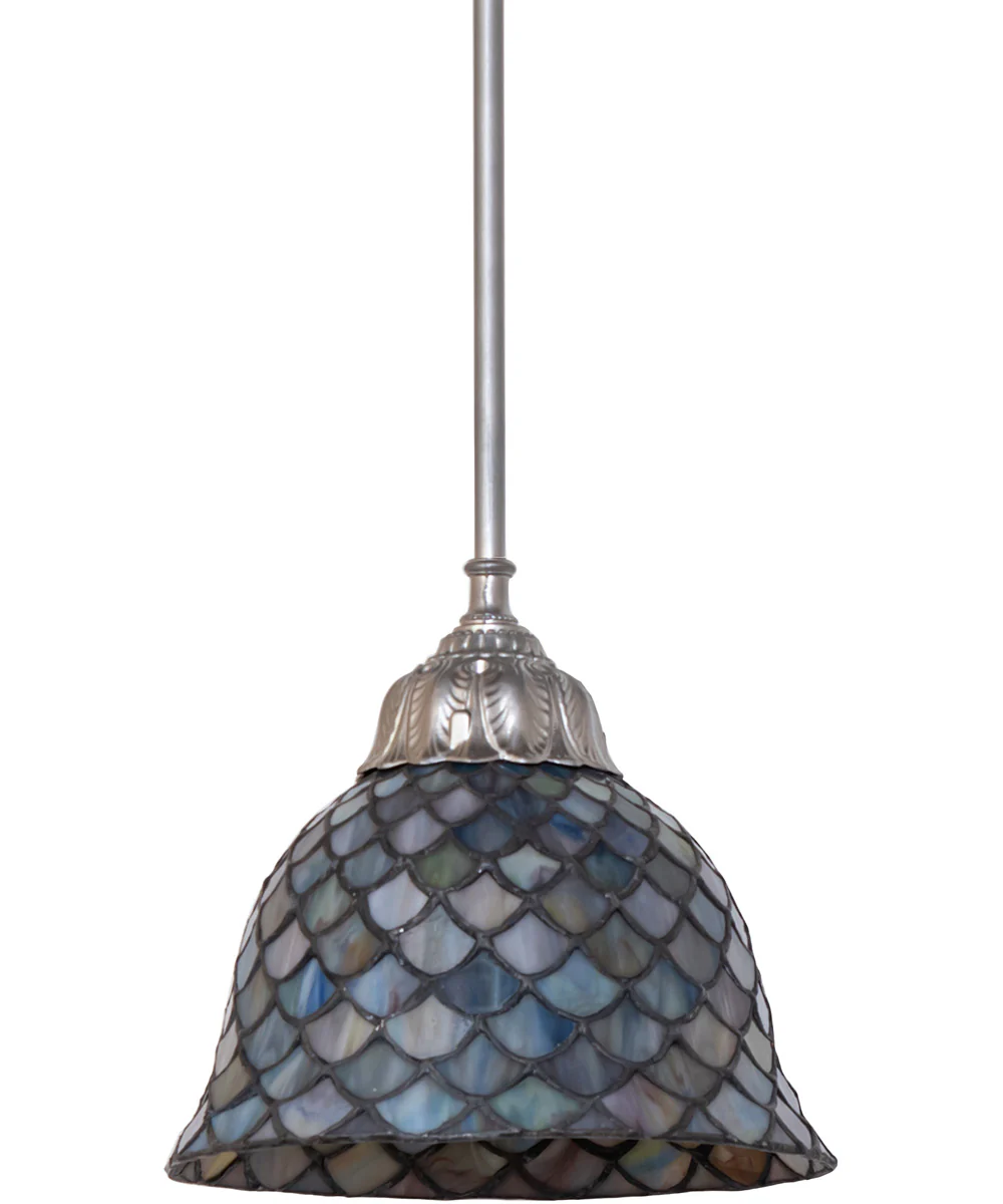8" Wide Tiffany Fishscale Mini Pendant - Image 2