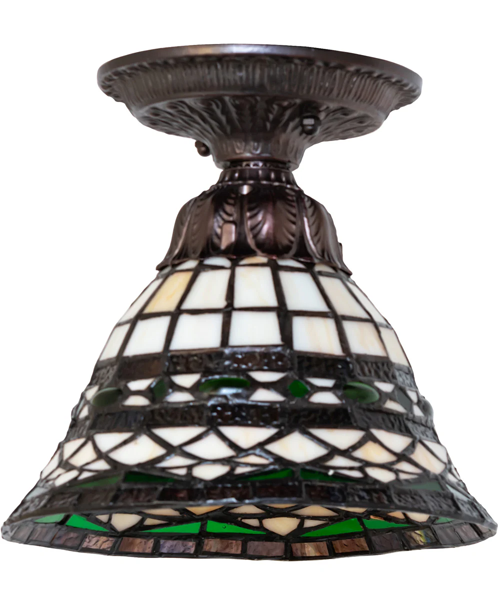 8" Wide Tiffany Roman Flushmount - Image 2