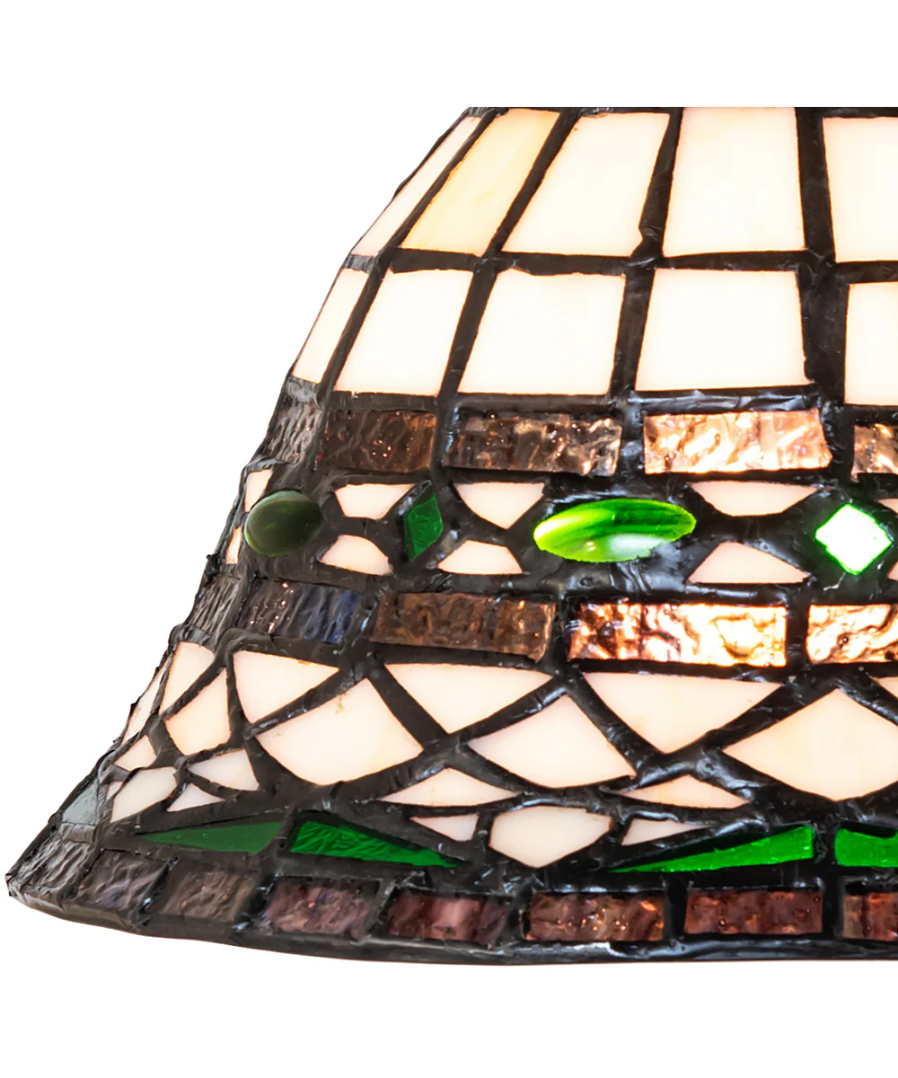 8" Wide Tiffany Roman Flushmount - Image 7