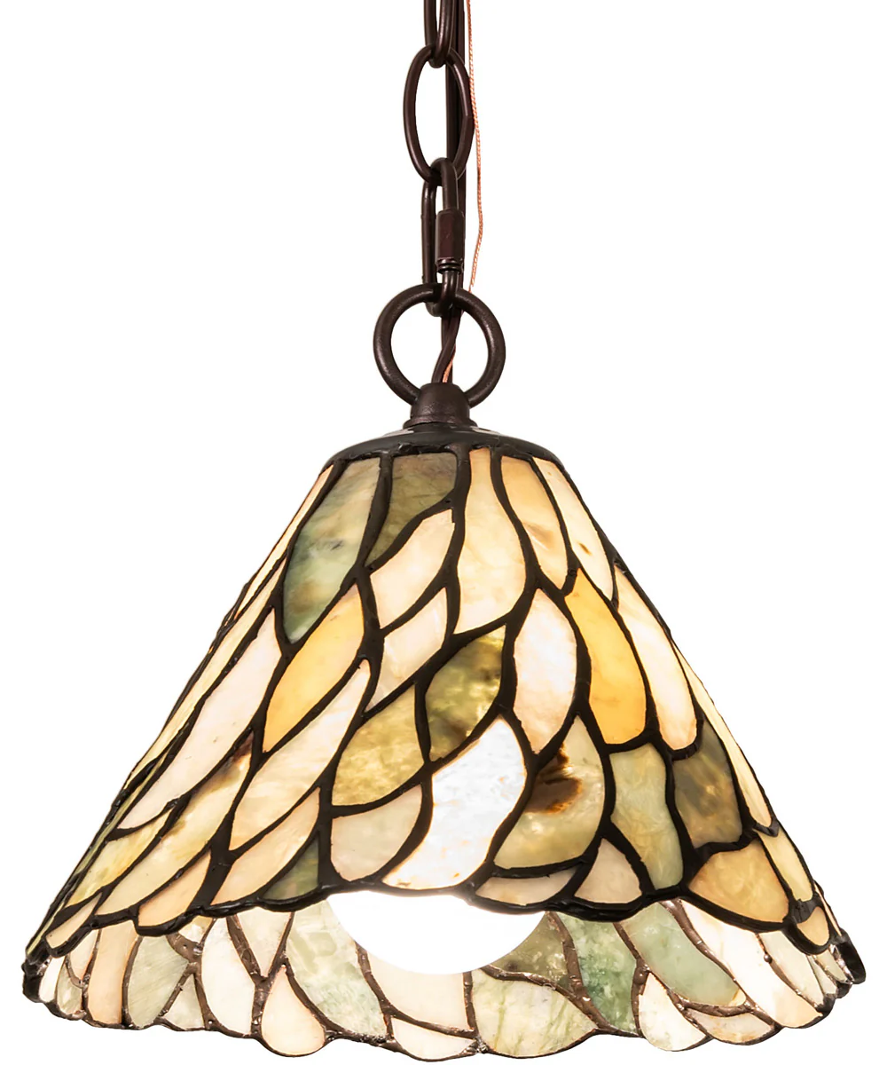 8" Wide Willow Jadestone Mini Pendant
