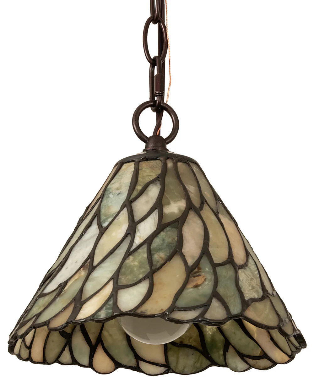 8" Wide Willow Jadestone Mini Pendant - Image 2