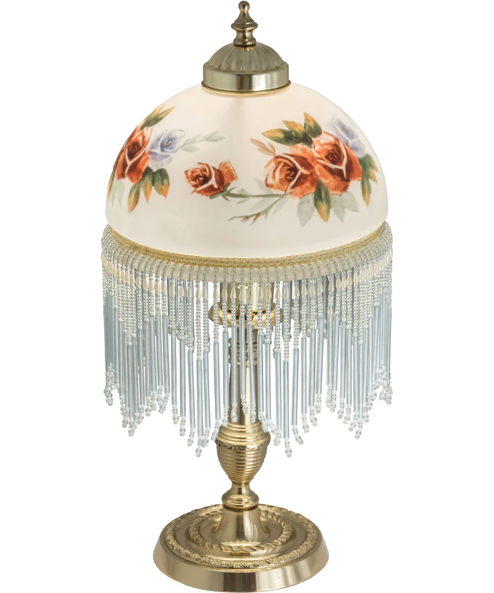 8" Wide Roussillon Rose Bouquet Table Lamp