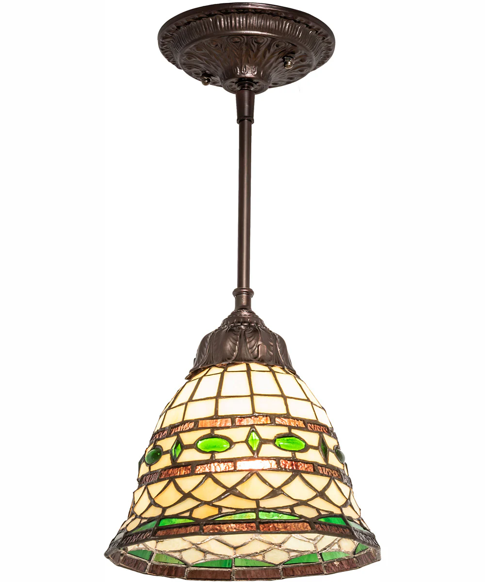 8" Wide Tiffany Roman Mini Pendant - Image 2