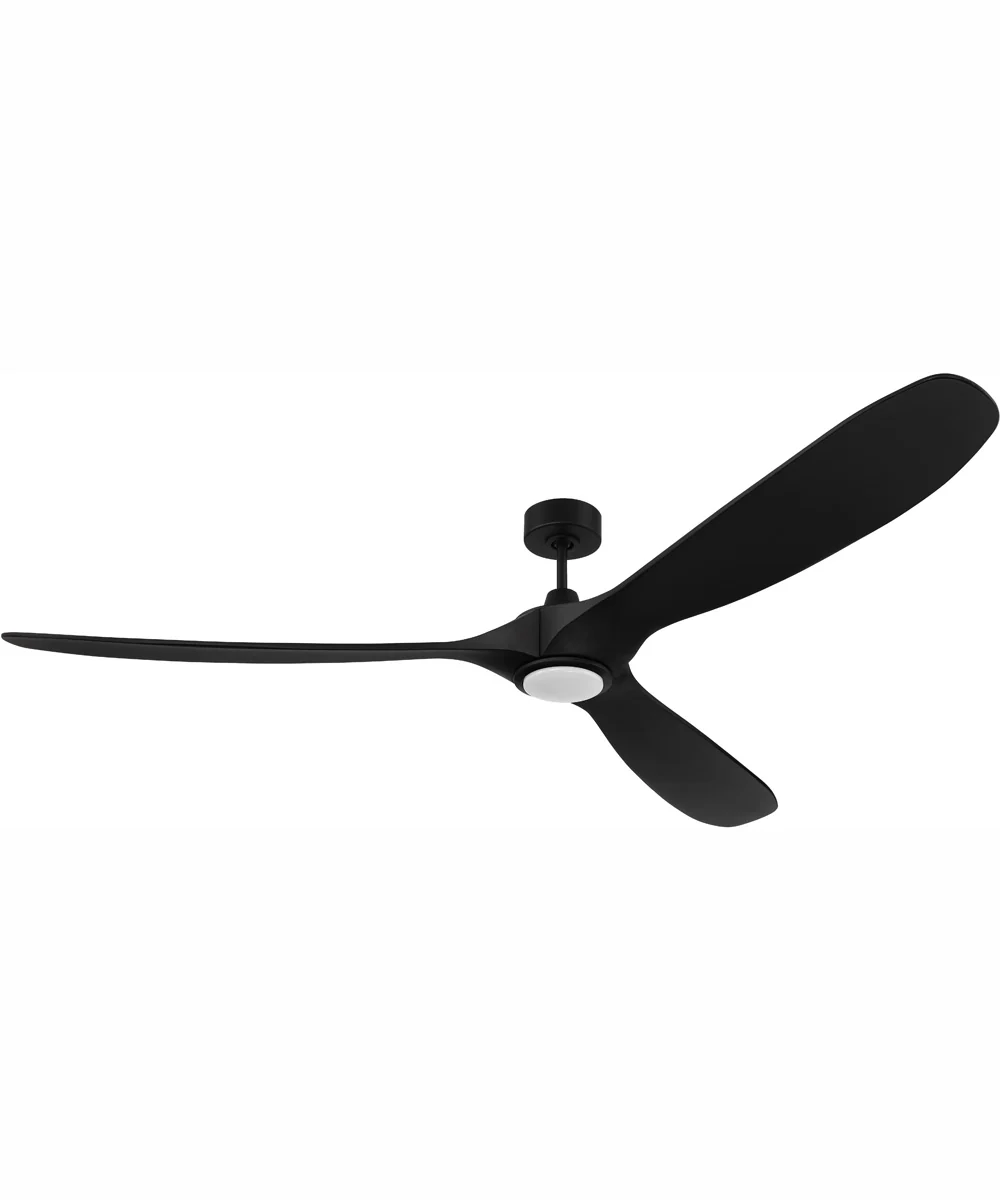 84" Envy 1-Light Indoor/Outdoor Ceiling Fan Flat Black - Image 4