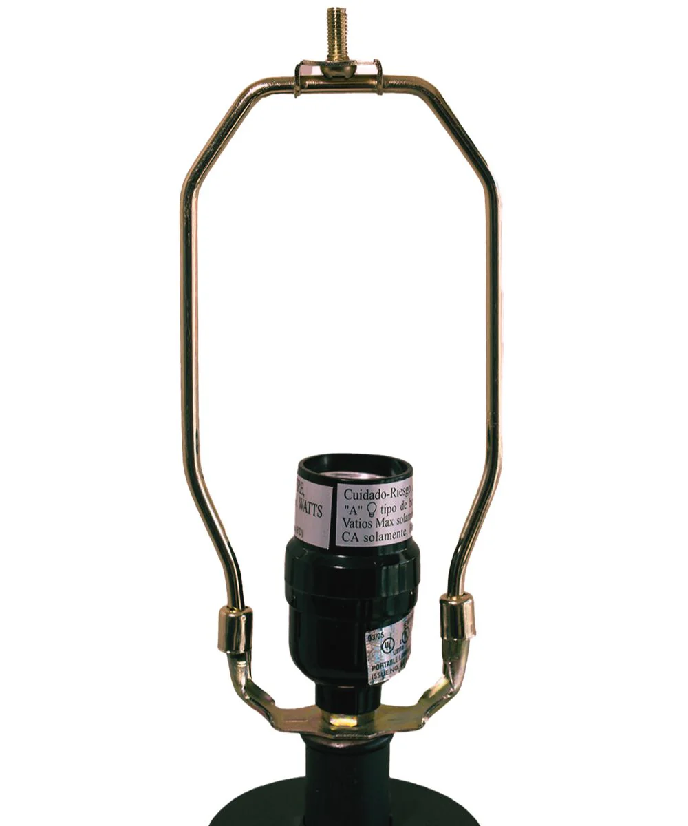 9" Antique Brass Heavy Duty Harp Fitter For Lamp Shades - Image 4