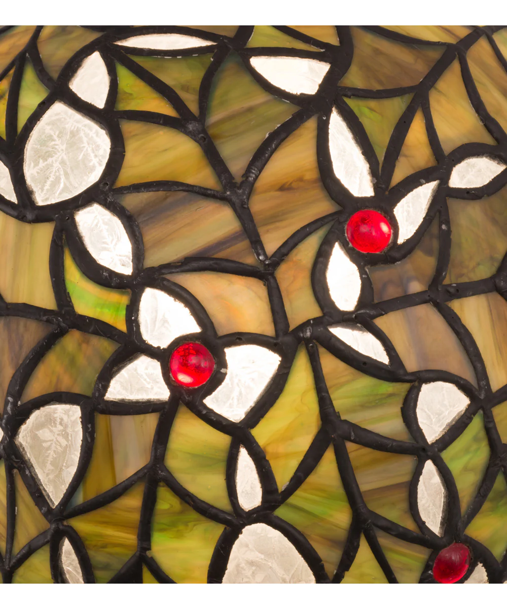 9" Wide Holly Ball Pendant - Image 4