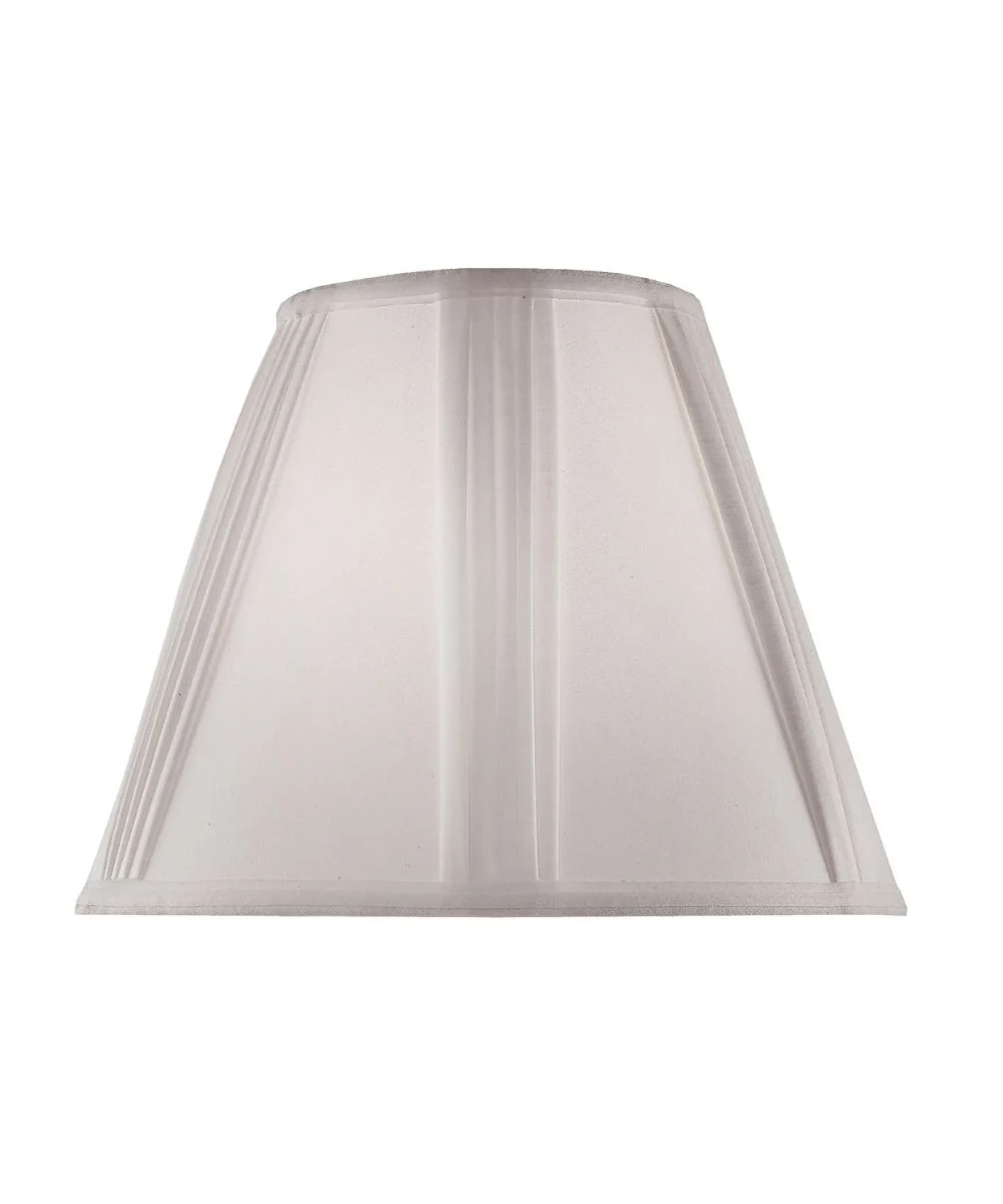 9x18x13 White Linen French Drape Hardback Empire Lampshade