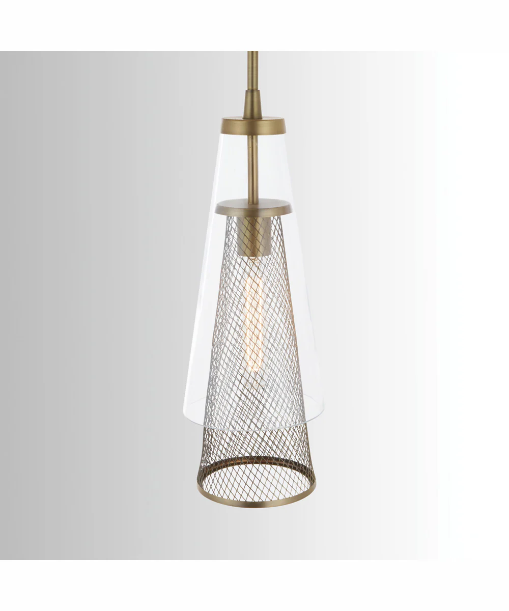 Abbott 1-Light Pendant Aged Brass - Image 3