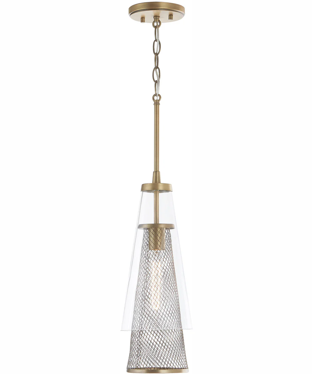 Abbott 1-Light Pendant Aged Brass - Image 4