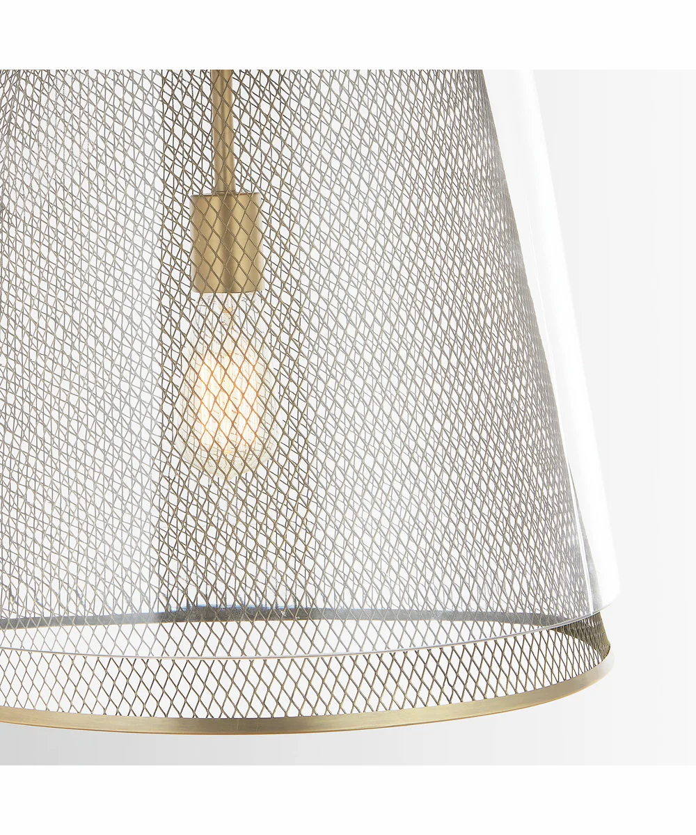 Abbott 1-Light Pendant Aged Brass - Image 3
