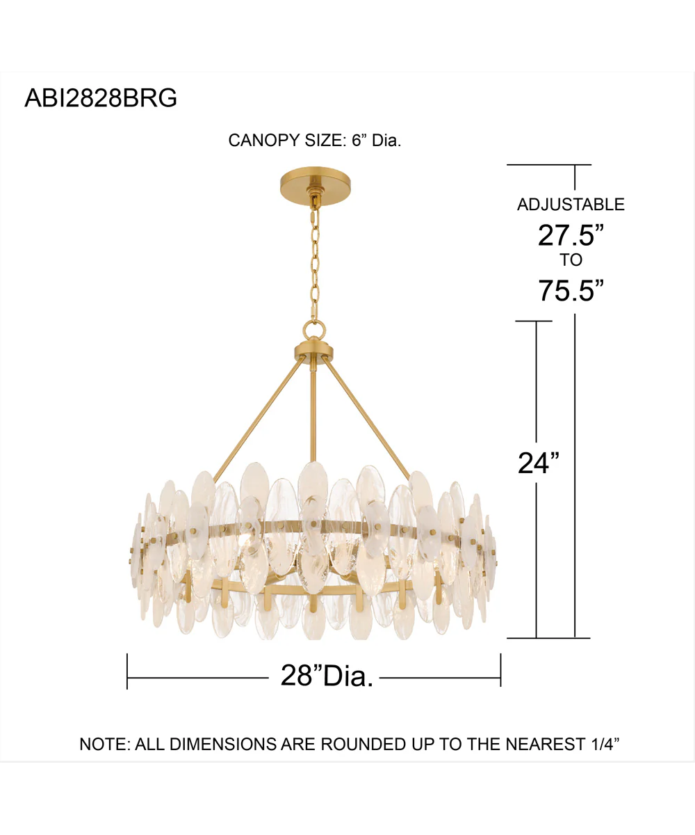 Abigail 6-light Pendant Brushed Gold - Image 4