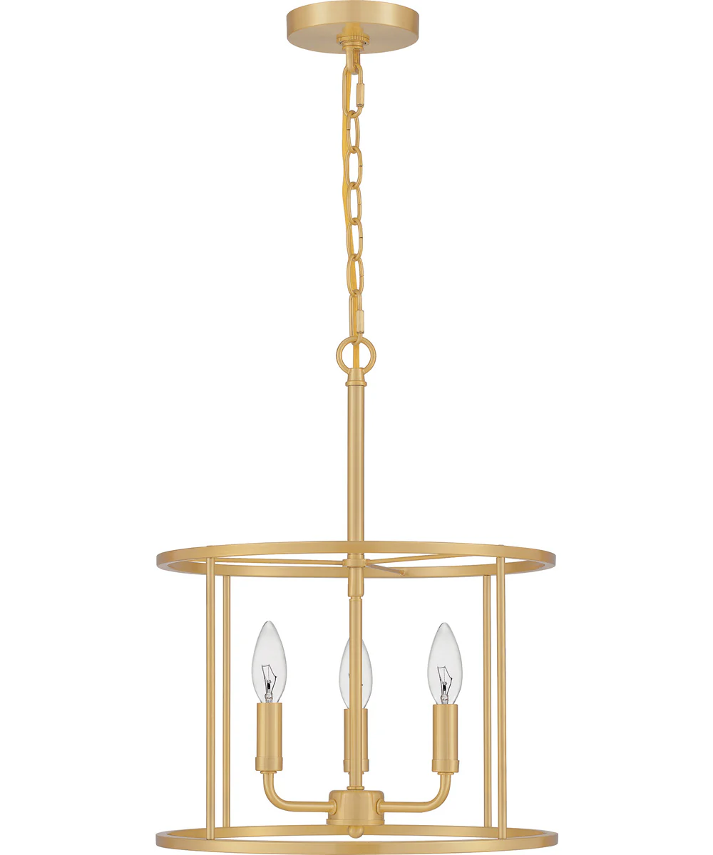 Abner 3-light Pendant Aged Brass - Image 3