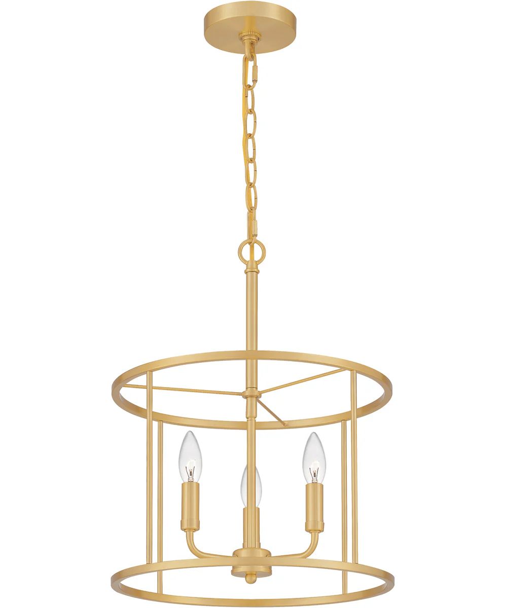 Abner 3-light Pendant Aged Brass - Image 4