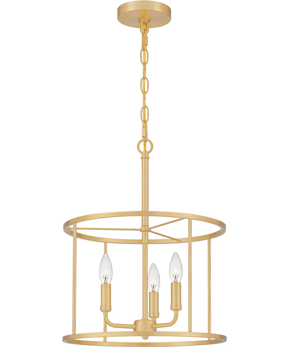 Abner 3-light Pendant Aged Brass - Image 5