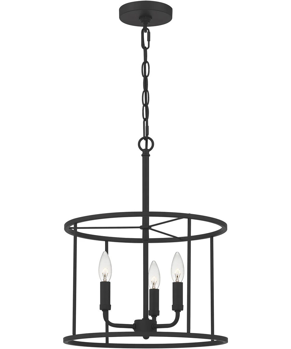 Abner 3-light Pendant Matte Black - Image 5
