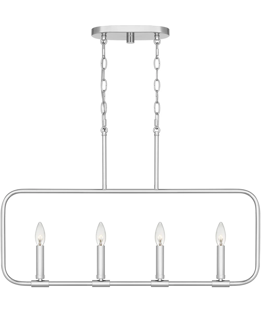 Abner 4-light Island Light Polished Chrome - Image 2