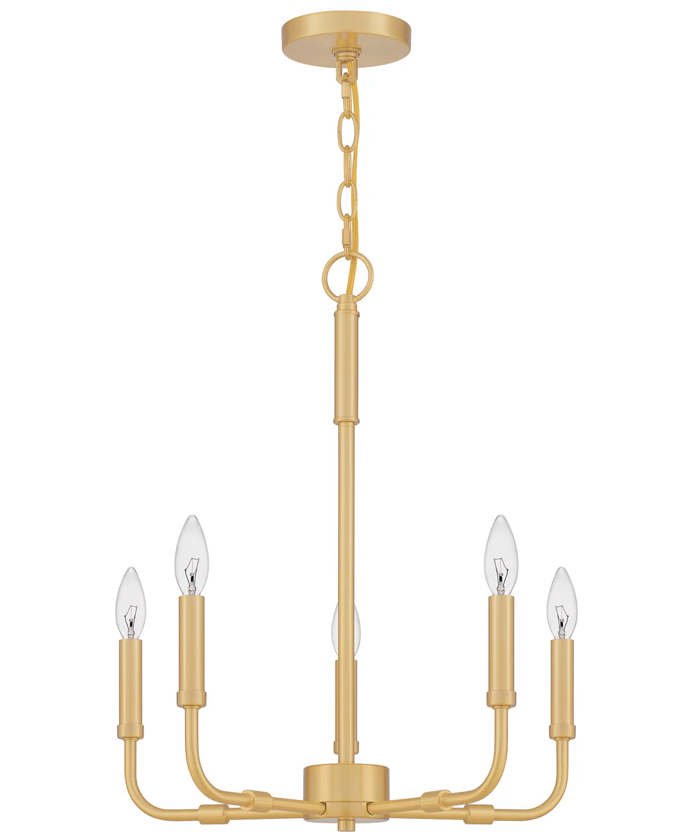 Abner 5-light Chandelier Aged Brass - Image 3