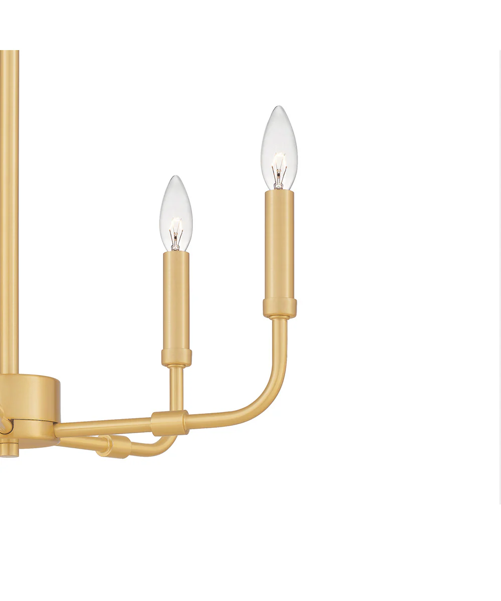 Abner 5-light Chandelier Aged Brass - Image 6