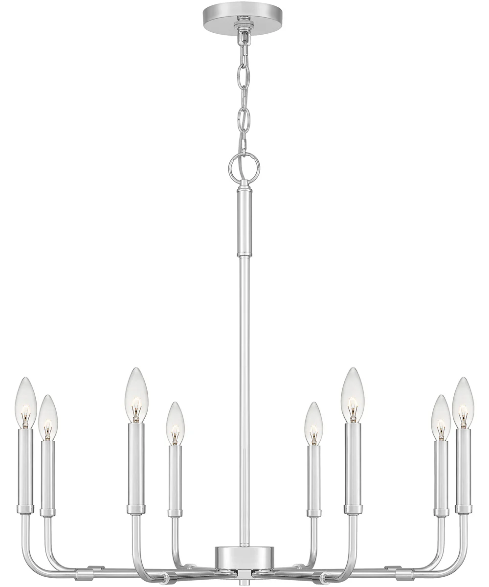 Abner 8-light Chandelier Polished Chrome - Image 2