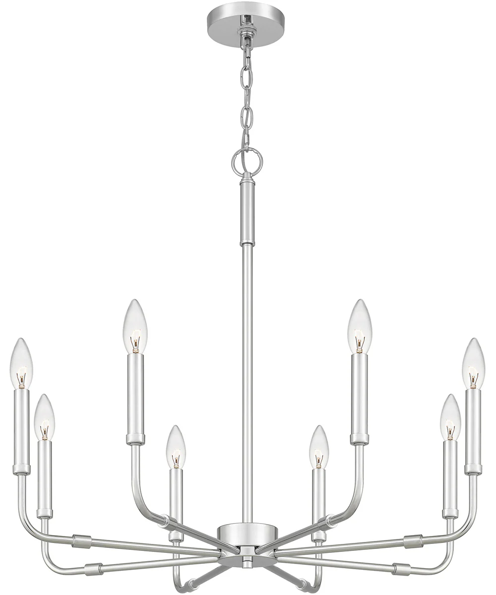 Abner 8-light Chandelier Polished Chrome - Image 4