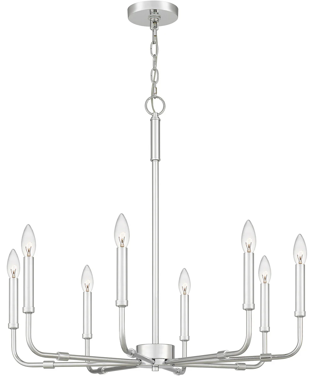 Abner 8-light Chandelier Polished Chrome - Image 5