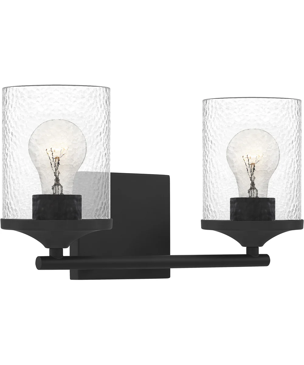 Abner Medium 2-light Bath Light Matte Black - Image 4