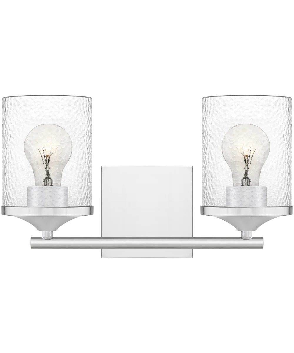 Abner Medium 2-light Bath Light Polished Chrome