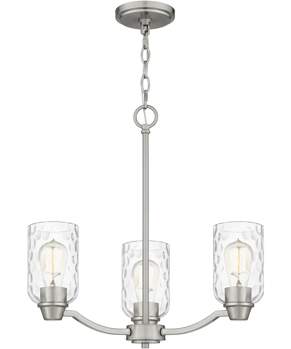 Acacia 3-light Chandelier Brushed Nickel
