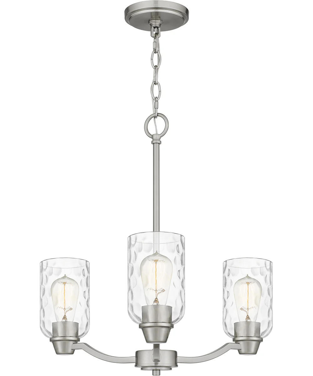 Acacia 3-light Chandelier Brushed Nickel - Image 4